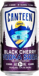 Canteen - Black Cherry Vodka Soda 12oz Can (12oz can) (12oz can)