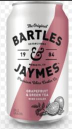 Bartles & Jaymes - Grapefruit Green Tea NV (6 pack cans)