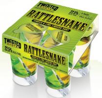 Independent Distillers - Twisted Shots Rattlesnake 4pk (4 pack cans)
