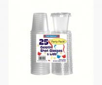 Plastic - Jello Shot Cup with Lid 25pk