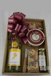 The White Wine & Cheese - Gift Basket